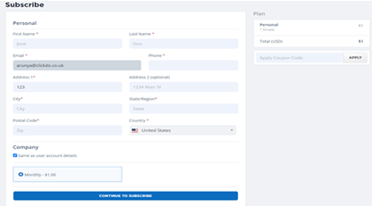 subscribe custom email domain hosting